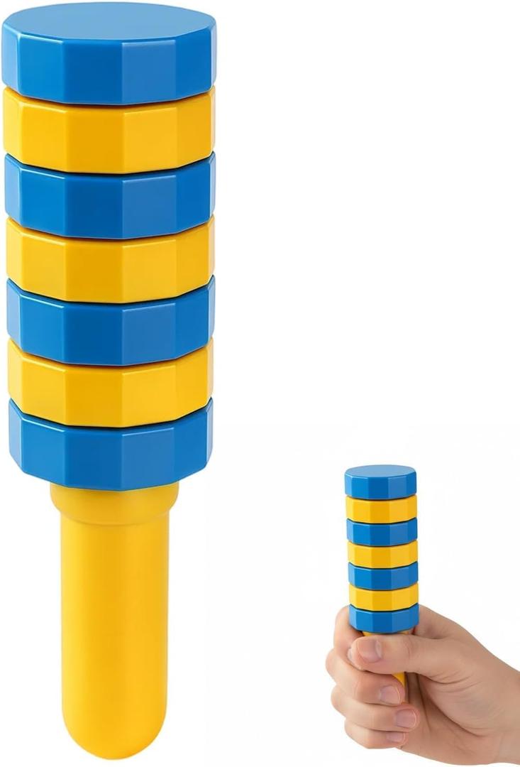 Handheld Wooden Balancers, Wooden Balance Challenge Set, True Balance Handheld Wooden Toy, Coordination, Motor Skills, Creative Play & Patience, Fidget Games Gift for Holiday,and Classroom