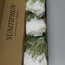 3 Pcs White Real Touch Hydrangeas Artificial Flowers 21'' Faux Latex Hydrangea for Easter Spring Xmas Home Decor Indoor Outdoor Wedding Flower Arrangement Kitchen Table Centerpiece