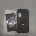 JAME for Samsung Galaxy S25 FE Case, Ring Holder Stand Kickstand, 2 Packs Screen Protector, Dual Layer Shockproof Protective Cover, Magnetic Accessory Friendly Galaxy S25 FE Phone Case, Black