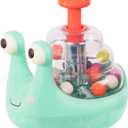 B. toys Light Up Snail Ball PopperBaby Toy with Glowing Effects & Easy Grip Handle Interactive Educational Toy for Motor Skills Development Colorful Baby Toys for 10+ Months