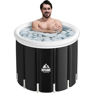 Moyanne Ice Bath Tub,155 Gallons Inflatable Cold Plunge Tub for Athletes' Recovery - Portable Outdoor Polar Pod Recovery Solution,39.3'' x 29.5''