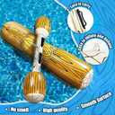 [Upgraded Log Rafts] 4 Pcs Jumbo Inflatable Battle Log Pool Game - 2 Players Inflatable Floating Toy for Kids Adults, Family Pool Fighting Float Row Toys for Pool Parties, Beach, Summer Outdoor Sports