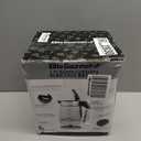 Amazon Basics Electric Kettle with Glass Carafe for Tea and Coffee, BPA-Free, Fast Boiling, Auto Shut-Off, 1 Liter, 1500W, Glass and Steel