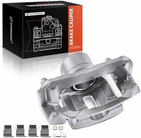 A-Premium Disc Brake Caliper Assembly with Bracket Compatible with Select Toyota Models - Highlander 2001 2002 2003 2004 2005 2006 2007, L4 2.4L, V6 3.0L, V6 3.3L - Front Right Passenger Side