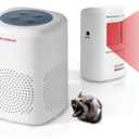 S SELDORAUK Motion Sensor Doorbell, Dog Barking Alarm Guard Wireless Infrared Detect Alert Door Chime for Home Security Entry Repelling Wildlife Rang 1000ft 110dB 4 Volume Level (1Receiver+1Detector)