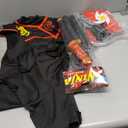 Kids Ninjia Costume - Muscle Ninja Costume Suit with Deluxe Ninja Toys for Little Boys & Girls Halloween Cospaly Dress Up