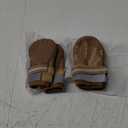 QUMY Dog Shoes for Large Dogs, Medium Dog Boots & Paw Protectors for Winter Snowy Day, Summer Hot Pavement, Waterproof in Rainy Weather, Outdoor Walking, Indoor Hardfloors Anti Slip Sole Khaki 3 (Size 3: 2.0''x2.5''(W*L) (Pack of 4))