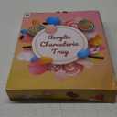 13.8" Extra Large Acrylic Letter Charcuterie Board Box, Reusable Fillable Letter Cake Candy Dish Display Serving Tray for Birthday Anniversary Party Decoration (G)