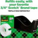 Scotch Desktop Tape Dispenser, Black Two-Tone, 1 Dispenser/Pack (C60-BK) (Up To 3/4 In)