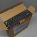 Egofine 8x8 Picture Frames 4 PCS - Made of Solid Wood Covered by Plexiglass Display 4x4/6x6 with Mat or 8x8 without Mat, for Table Top Display and Wall Mounting Photo Frame Black