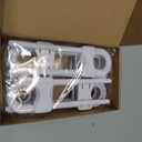 Jetec 10 Pieces Cabinet Locks for Babies, U-Shaped Proofing Drawers Safety Child Locks Adjustable, Easy to Use Childproof Latch for Knob Handle on Kitchen Door Storage Cupboard Closet (White)