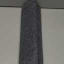 Stair Treads Non Slip Landing Rug for Wooden Steps Indoor, Peel and Stick Stair Treads Matching-Mat 20"X32" Landing Slip Resistant Stair Rugs for Kids and Dogs, Polyester Stair Landing Mat, Grey Blue