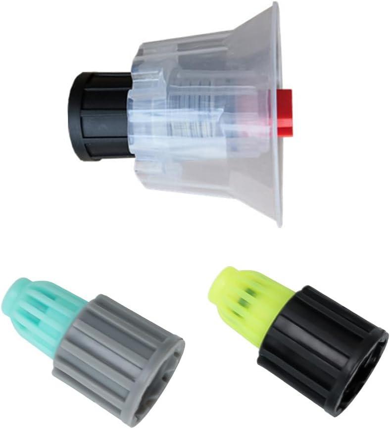 3 Pack Water and Foam Nozzle Tips Head Replacement for 18mm Coarse Thread Foam Sprayer Hand Pressure Foaming Pump Blaster Bottle Car Wash Soap Spray Manual Cannon