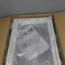 4 Pack Garage Door Windows, Replacement Vinyl Window Inserts with UV Resistant Resin Glass for Garage Doors, 20.8 x 13.8 inch (Clear Design)