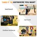 Carrying Bag Fit for Ninja Slushie Machine FS301 & FS300, Side-Opening Design for Easy Access, Ninja Slushie Cover with Large Accessory Pocket, Frozen Drink Maker Bag for Outdoor Travel and Storage
