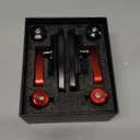 Universal Black Motorcycle Billet Aluminum 7/ 8" 22 Bar End Side Rearview Mirrors (Red)