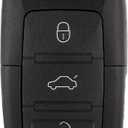 ECCPP Keyless Entry Rmote Key Fob Compatible for Volkswagen Beetle/Golf/Jetta/Passat HLO1J0959753AM Key Fob Case (Pack of 1)