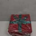 Tenceur 5 Pcs Christmas Gift Boxes Red Assorted Gift Square Boxes with Lids Velvet Gifts Box Birthday Gifts Box with Ribbon for Festival Christmas Birthday Weddings(Green)