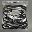 Cat 8 Ethernet Cable Flat 3 FT 5Pack, High Speed 40Gbps 2000Mhz Braided Internet Cable with Gold Plated RJ45 Network LAN Cable SSTP, Ethernet Cord Compatible for PS4/5, for Modems, PC/Laptop