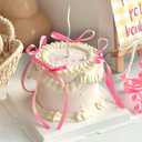 20 Pack Bow Cupcake Toppers Birthday Bowknot Ribbons Coquette Pink Bow High Footed Cup Balloon Wall Party Decorations Bridal Cake Dessert Picks Baby Girl Boy Wedding Party Supplies pink2