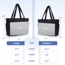 Wandering Nature Puffer Tote Bag with Cup Holder & Laptop Compartment & Trolley Sleeve for Travel, Work, Nurse, Women