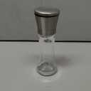 HOME EC Original Stainless Steel Salt or Pepper Grinder 1pk - Adjustable Ceramic Sea Salt Grinder or Pepper Mill - Tall Glass Spice Shaker - Spice Mill w/EBook