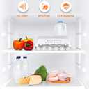 Shelf Liners for Kitchen Cabinets Refrigerator Liners Waterproof & Oil-Proof Kitchen Cupboard Liner Non-Slip Drawer Mats EVA Material Non Adhesive Fridge Liner for Shelves - Clear 11.8 x 236.2 Inch