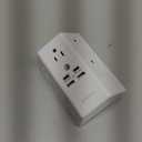 One Beat 1680J 3 Side Power Strip Multi Plug Expander, Surge Protector, 5 Outlets Extender, 4 USB Ports (USB C), Wall Mount Charger, Outlet Splitter Adapter for Home, Travel, Office, ETL Listed, White