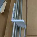 KAMANINA 1 Inch Double Curtain Rod 72 to 144 Inches(6-12 Feet), Silver Curtain Rods for Windows 66 to 120 Inches, Heavy Duty Drapery Rod with Round Finials