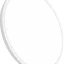 24 Inch Led Ceiling Light Flush Mount, 50W, 5480LM, 3000K/4000K/6000K CCT Selectable Super Slim White LED Ceiling Light, Close to Ceiling Round Flat Panel Light for Hallway, Bedroom, Kitchen, ect