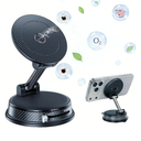 MagSafe Car Mount | 2-in-1 Magnetic Phone Holder for Car Dashboard with Aroma Diffuser | 360° Adjustable & Ultra-Suction Cup | Compatible with iPhone & Android Devices (Black