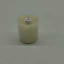 Flameless Candles Battery Operated with Timer, 3D Moving Flame Flickering, Last 600+ Hours Battery Candles, 3" x 3" Ivory Real Wax Electric LED Candle for Wedding Party Decorations