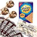 112-Piece S’mores Kit – Makes 24 S’mores – Includes 30” Birch Roasting Sticks, Graham Crackers, Chocolate & Marshmallows – Great for Camping, Bonfires, Parties
