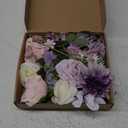AmyHomie Artificial Purple Flowers Combo Silk Mix Peony Rose Hydrangea Fake Flowers w/Stem for DIY Wedding Bouquets Centerpieces Arrangements Table Party Bridal Baby Shower Home Fall Decor