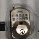 TEEHO TE002 Fingerprint Door Lock - Keyless Entry Electronic Keypad Deadbolt with 2 Backup Keys - Auto Lock - Easy Installation - Smart Locks for Front Door - Satin Nickel
