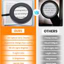 10X Magnifying Glass with Light,5 Colors+10 Brightness Reading Lamp,58 LED Magnifier with Light,750 Lumen Lighted Magnifying Glass for Reading,Clip on Lamp for Desk/Bed/Work/Nail [Adapter]