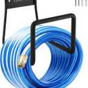 Metal Garden Hose Holder - Wall Mount Heavy Duty Holds Up to 150Ft Hose for Hose Reel/Garden Hose