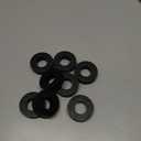 Uxcell 8Pcs 2" OD x 1" ID x 5/8" Thick Round Rubber Washers Flat Rubber Spacer Bushing for Home Appliances Cars Boat Accessories