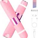 Dermave Bikini Trimmer Razors Shaver for Women,2-in-1 Waterproof Electric Dual Ceramic Head Shaver,IPX7 Waterproof Rechargeable Lady Trimmer for Face,Body&Intimate Areas (Pink)