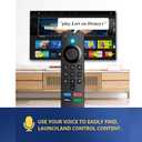 Replacement Voice Remote for Amazon Firestick Remote, Fire Smart TV Stick (2nd Gen/3rd Gen/Lite/4K Max/Cube) (Red)