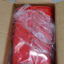 6 Pcs 3 Quart Cleaning Bucket Small Detergent Square Bucket Plastic Pail with Handles Square Cleaning Pail for Home, Offices, School, Commercial Use, Food Service (Red)