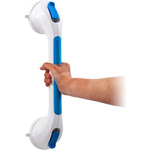 TAILI Shower Grab Bar Suction Grab Bars for Bathtubs and Showers, Heavy Duty Bath Handle Removable Bath Handrails for Seniors and Elderly, Bathroom Safety Grip No Drilling Waterproof,Blue (16.8")