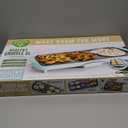 GreenLife 20 Extra Large Electric Griddle, Non-Toxic PFAS & PFOA-Free Ceramic Nonstick, Temperature Control, Quick Even Heating, Removable Drip Tray, Pancakes, Eggs, Sausage, Easy Clean, Turquoise