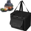 Carrying Bag Compatible with Ninja Crispi Air Fryer FN101GY Portable Outdoor Airfryer Travel Carrier Case Bag with Pocket Waterproof Heat Resistant Carrying Bag for Air Fryer