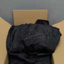 HolidayIdeas 4 Pcs Fitted Black Table Cloths for 6 Foot Rectangle Tables, Wrinkle Resistant Washable Table Covers 72x30 Inch for Vendor Booth Display, Banquet, Trade Show