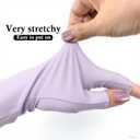 3 x Medsuo UV Gloves for Gel Nails Professional UPF50+ UV Protection Gloves for Driving Cycling Fishing Running (Purple)