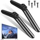 POPETPOP 2pcs TV Legs Replacement : TV Stand Legs Replacement Base for 40 Inch Television Home Living Room and Bedroom, 8.84X1.97X0.71in