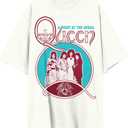 Queen Unisex Adult Offical Merch Opera T-Shirt (White, S)