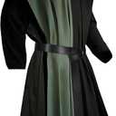 PTLYE Mens Medieval Costume Tunic Renaissance Templar Cloak Robe Cape Pirate Knight Cosplay Halloween Outfits for Women, L