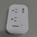 FOVAL Power Step Down 220V to 110V Travel Voltage Converter International Power Adapter for Hair Straightener/Curling Iron with 4-Port USB Charging US/UK/AU/EU Universal Plug Adapter (White)